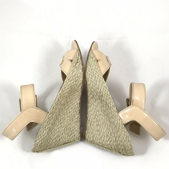 Diane Von Furstenberg Sudan Espradrille‎ Wedge Sandals Patent Shoes Size 6.5M - Picture 6 of 10